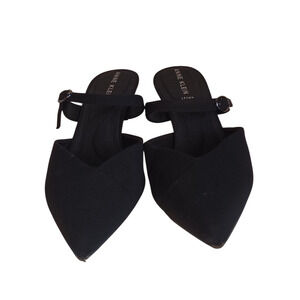 Women's Anne Klein iflex Black Slinkback Fabric Heels Size 7.5